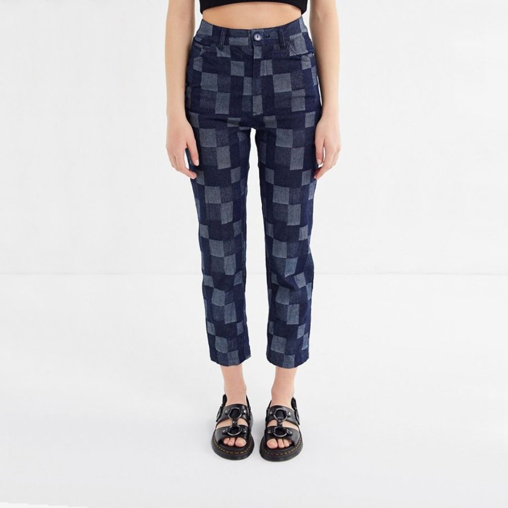 UO Hot Lava Patchwork Denim Pants